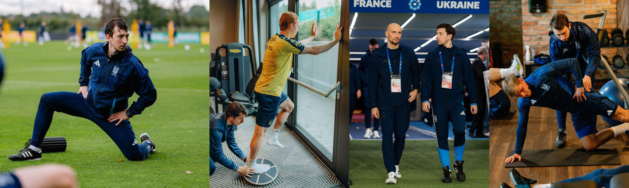 Collage of Anton Korolkov using Gray Institute principles, strategies, and techniques with the Ukrainian National Football team